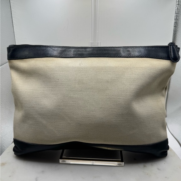 Balenciaga Black and Cream Leather Pouch Authentic - Picture 4 of 6